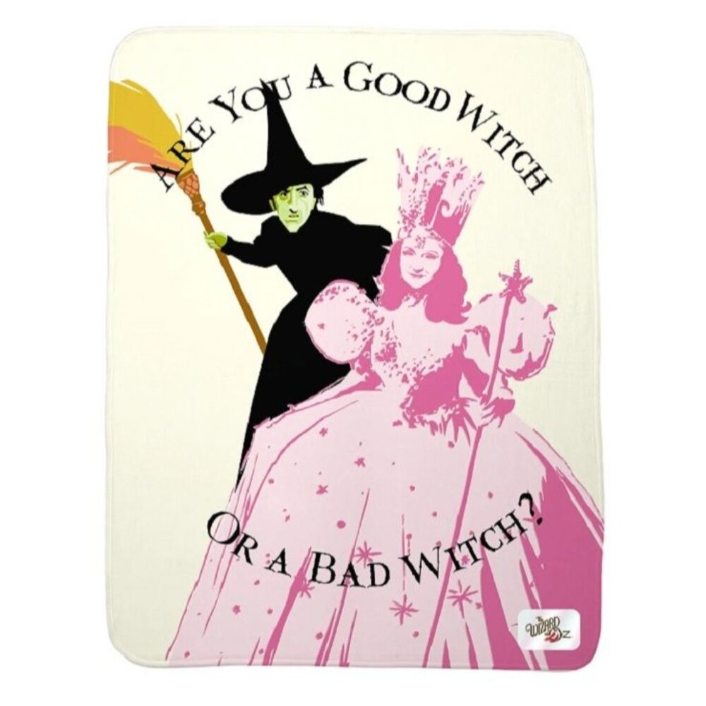 NEW The Wizard of Oz Witches Plush Throw Gift Blanket Movie Fleece Glinda Wicked